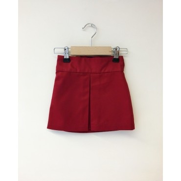 Girly Pleated Skirt Burgundy