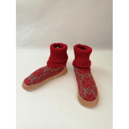 Kids Raspberry Wool Slippers