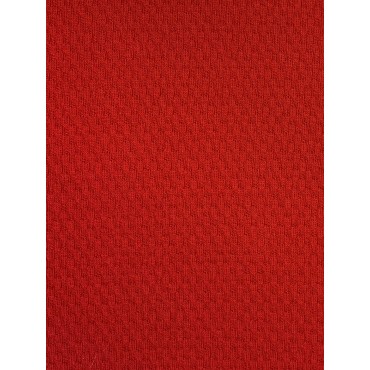 Red Textured Knitted Fabric