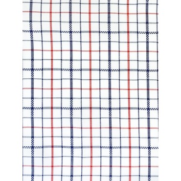 CHECKERED FABRIC WITH WHITE...
