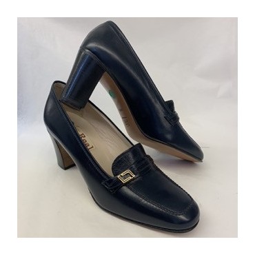 Navy Leather Roal Shoes