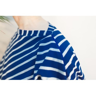 Blue Striped Eléonore Top