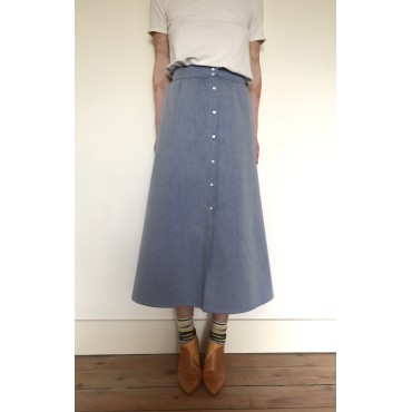 Navy Denim Jemima Skirt