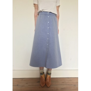 Navy Denim Jemima Skirt