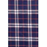 BLUE TARTAN POPLIN FABRIC