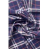 BLUE TARTAN POPLIN FABRIC