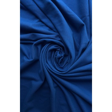 BLUE COTTON PIQUE FABRIC