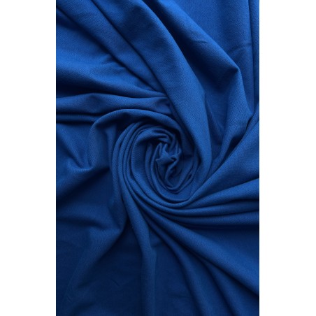 BLUE COTTON PIQUE FABRIC