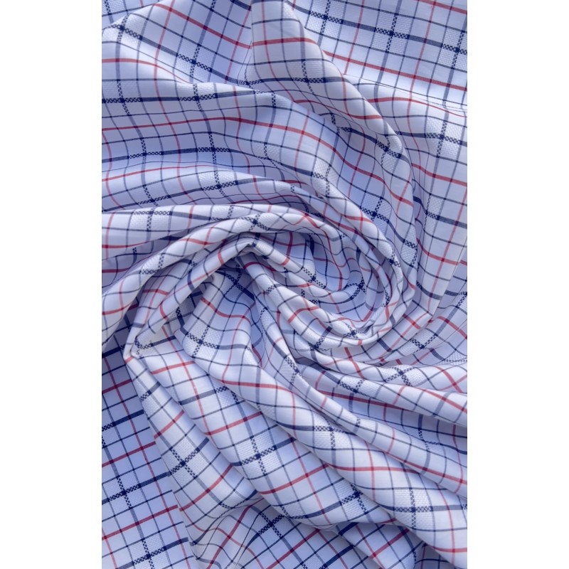 CHECKERED FABRIC WITH WHITE BACKGROUND