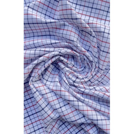 CHECKERED FABRIC WITH WHITE BACKGROUND