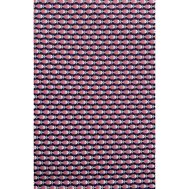 RED FISH PRINTED POPLIN