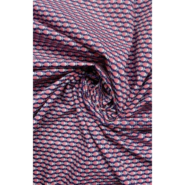 RED FISH PRINTED POPLIN