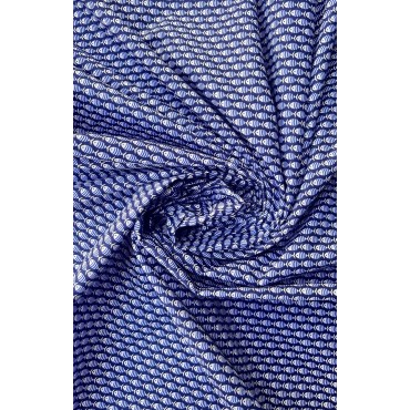 BLUE FISH PRINTED POPLIN