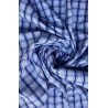 BLUE CHECKED SEERSUCKER