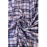 White Tartan Poplin