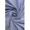 STRIPED BLUE POPLIN