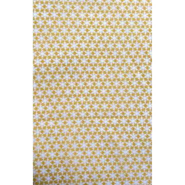 YELLOW PRINTED FABRIC