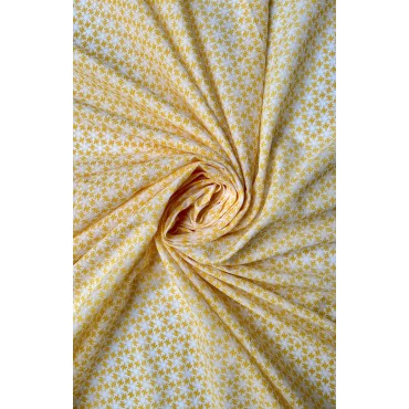 YELLOW PRINTED FABRIC
