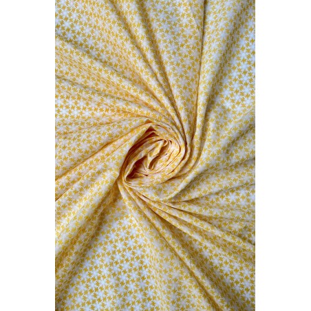 YELLOW PRINTED FABRIC